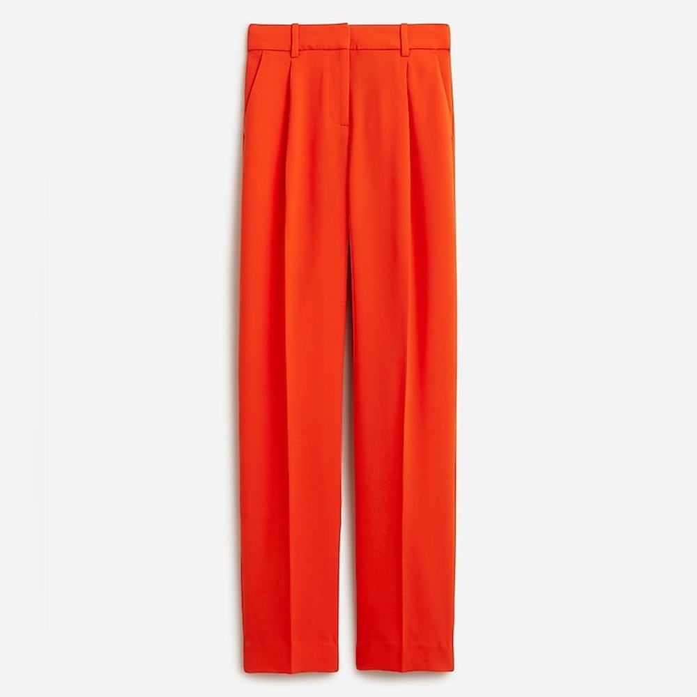 J. Crew - Essential Pant in City Crepe in Bold Red